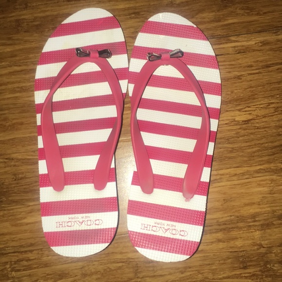 Coach Wedge Flip Flops - Picture 1 of 5
